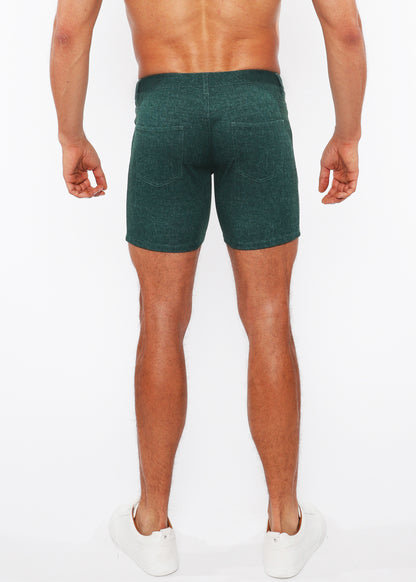 St33le Deep Pine Denim Knit Short
