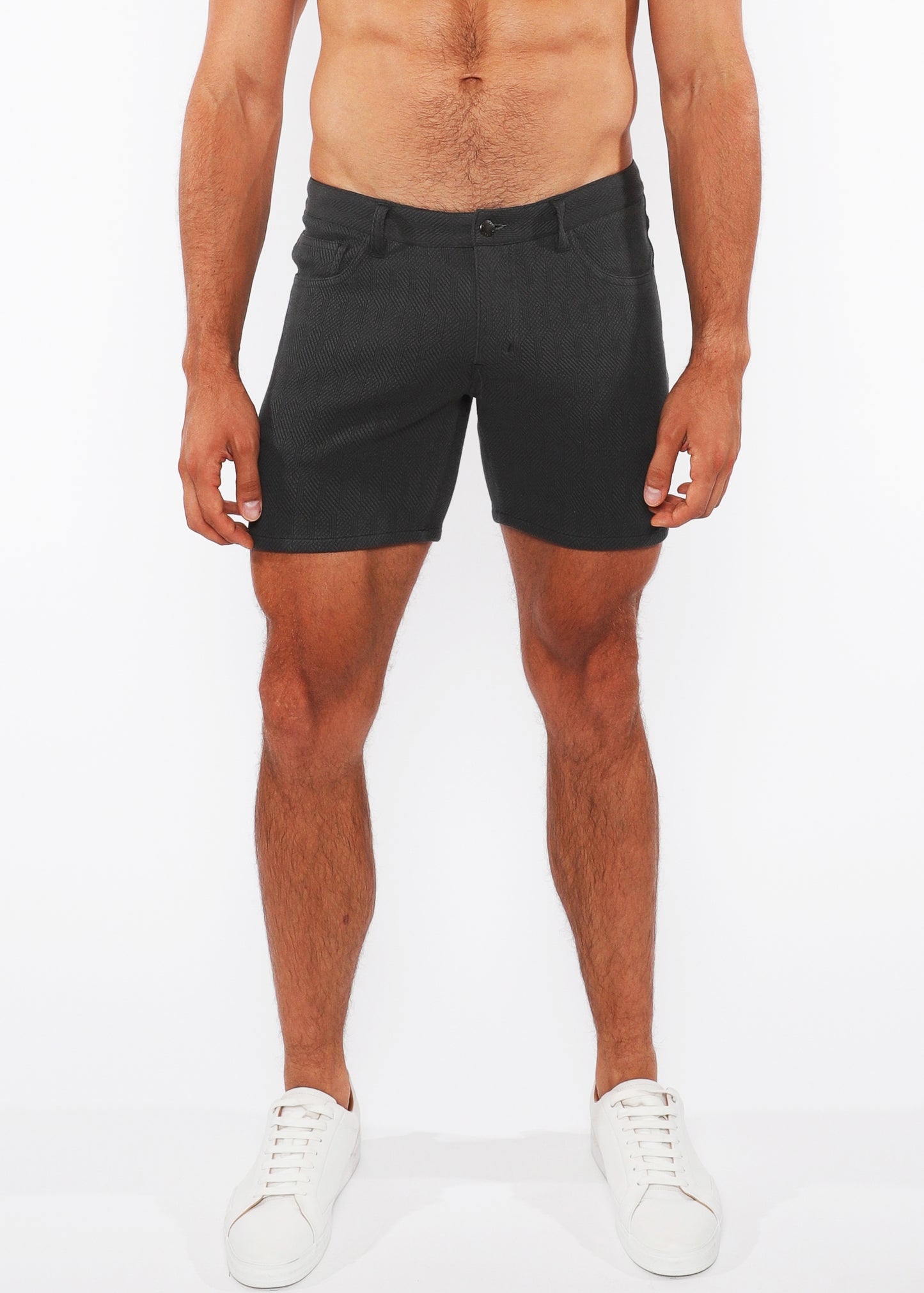 St33le Obsidian ZigZag Jacquard Knit Short