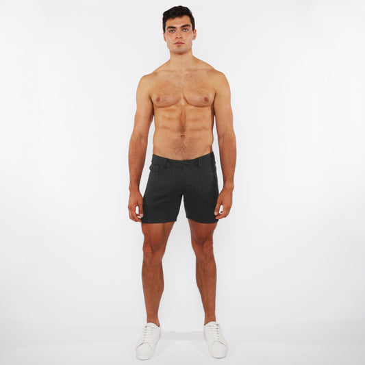 St33le Obsidian ZigZag Jacquard Knit Short