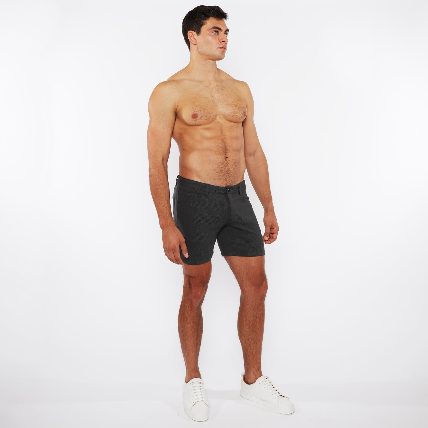 St33le Obsidian ZigZag Jacquard Knit Short