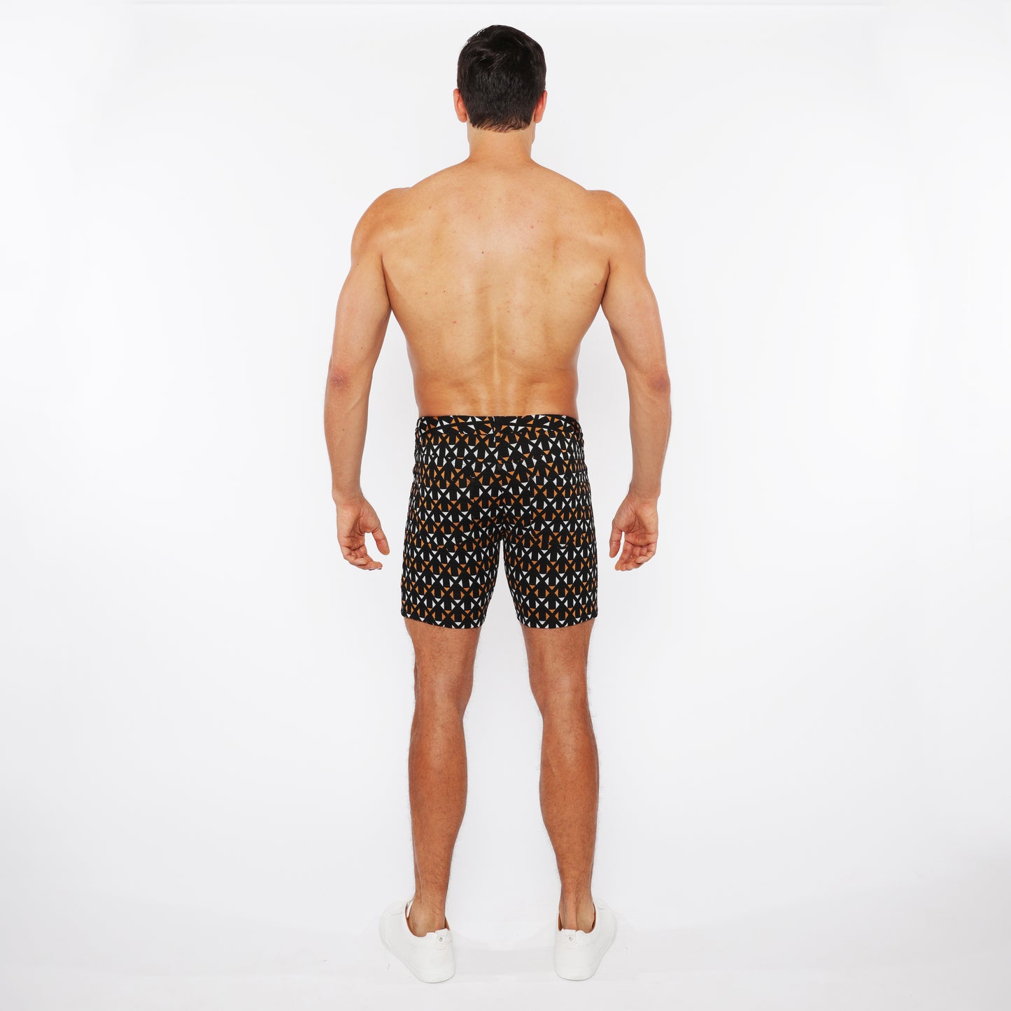 St33le Black/Amber Crosshatch Knit Short