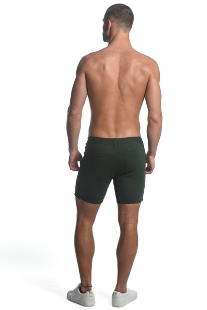 St33le Herb Green Knit Shorts