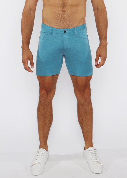 St33le Oasis Teal Knit Short