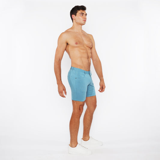 St33le Oasis Teal Knit Short