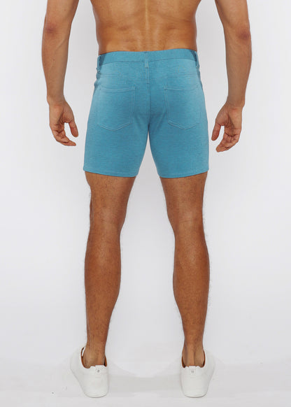 St33le Oasis Teal Knit Short
