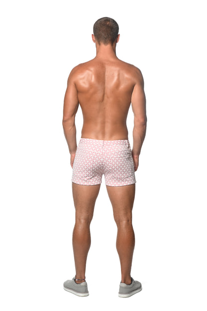 St33le Blush White Mosaic Jacquard 3" Short