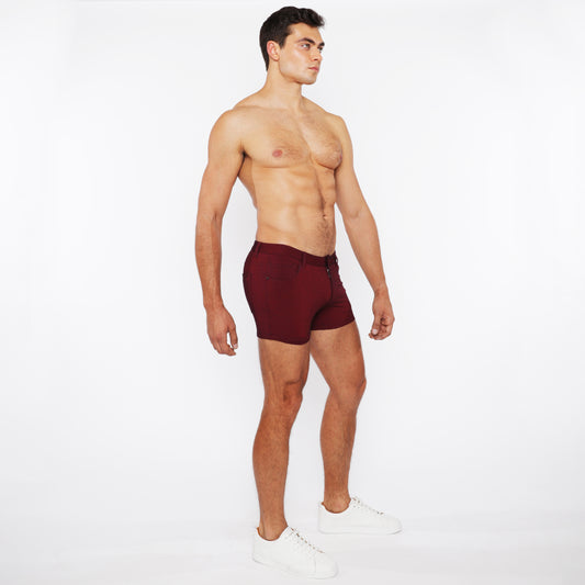 St33le Cranberry 3" Duo Tone Knit Short