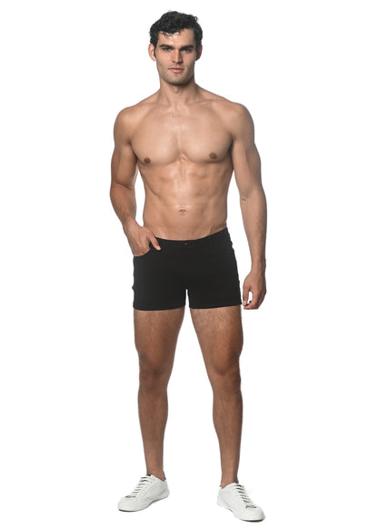 St33le Black 3" Knit Shorts