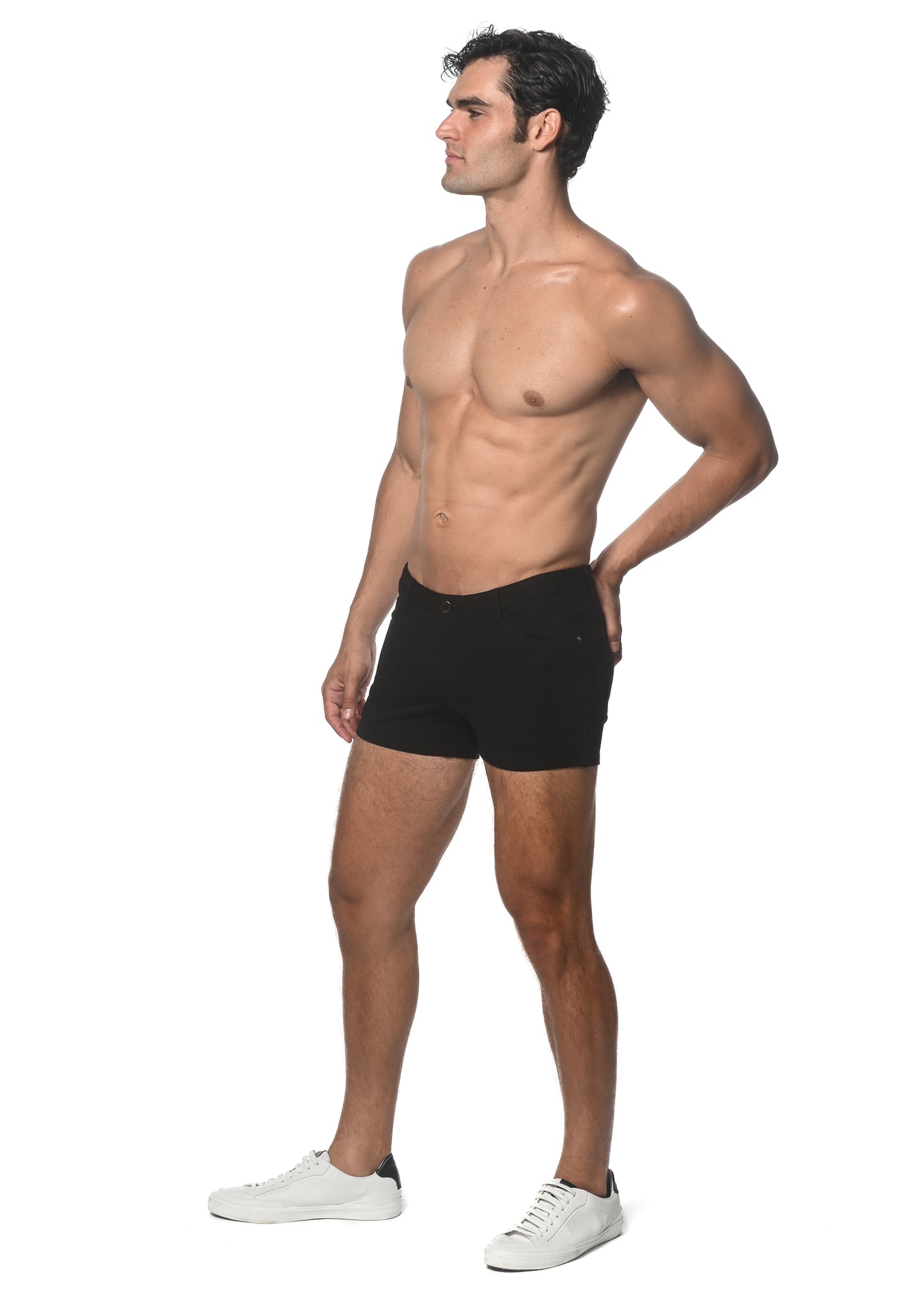 St33le Black 3" Knit Shorts