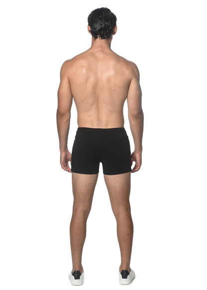 St33le Black 3" Knit Shorts