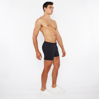 St33le Stretch Knit Navy Chino Shorts