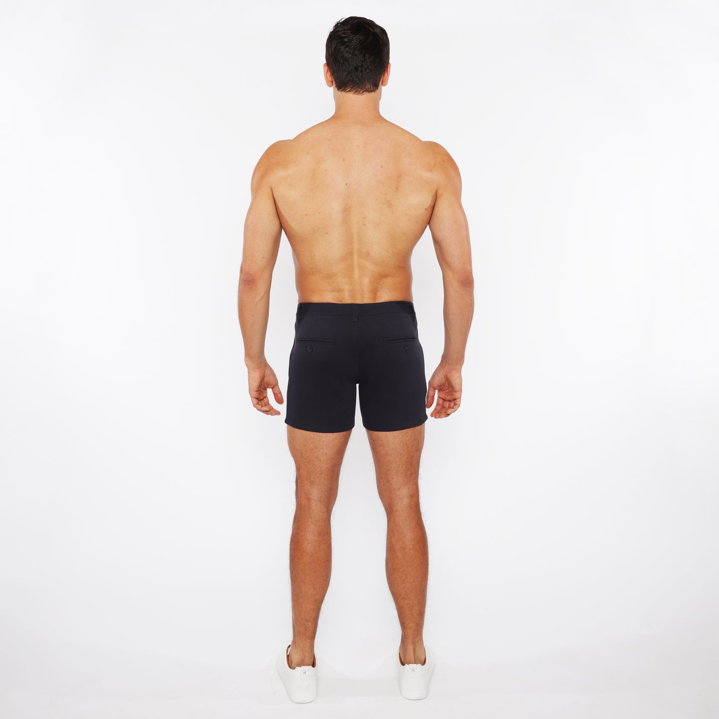 St33le Stretch Knit Navy Chino Shorts