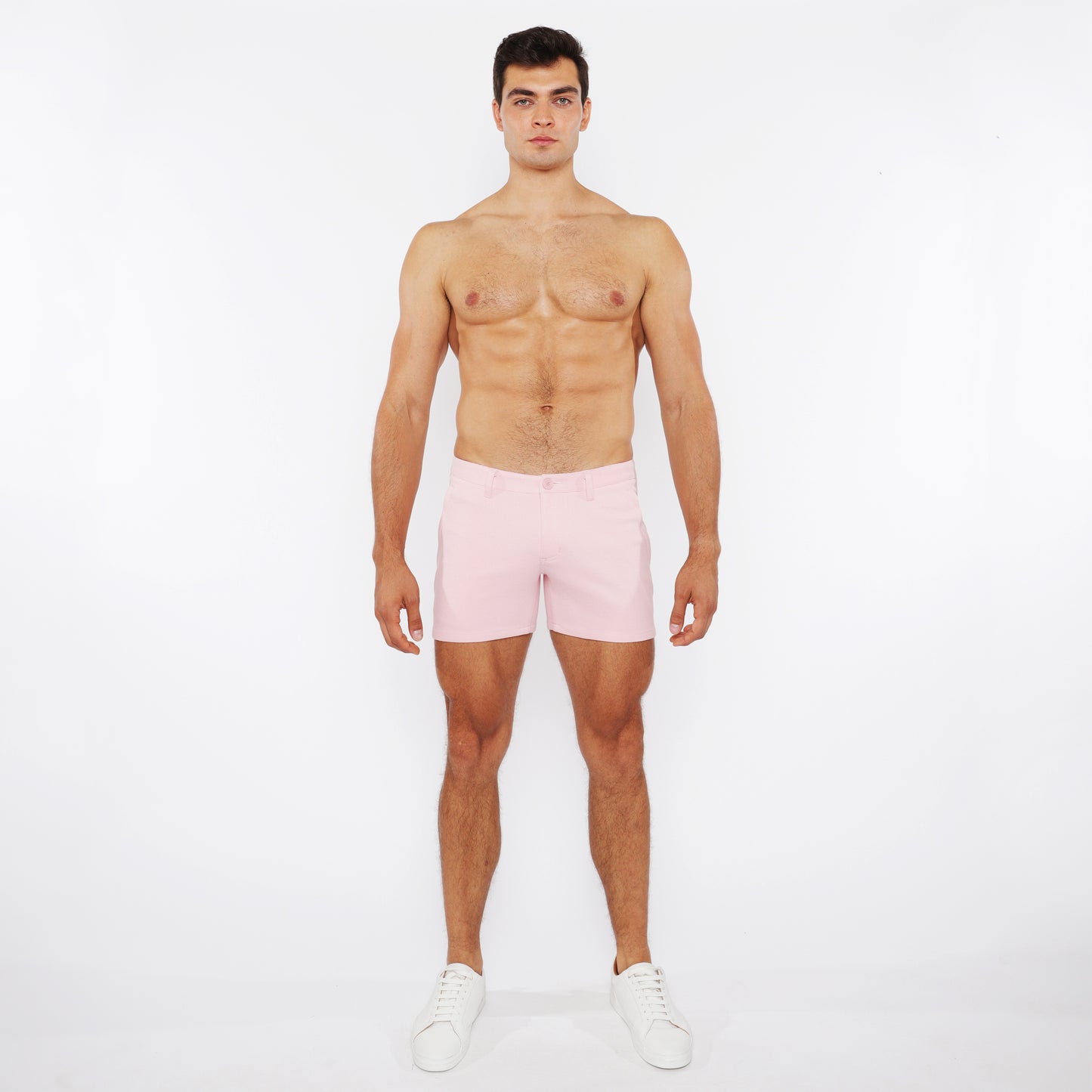 St33le Stretch Knit Pink Chino Shorts