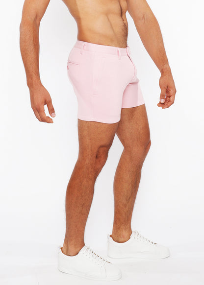 St33le Stretch Knit Pink Chino Shorts
