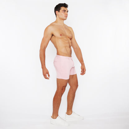 St33le Stretch Knit Pink Chino Shorts