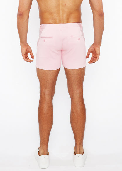 St33le Stretch Knit Pink Chino Shorts