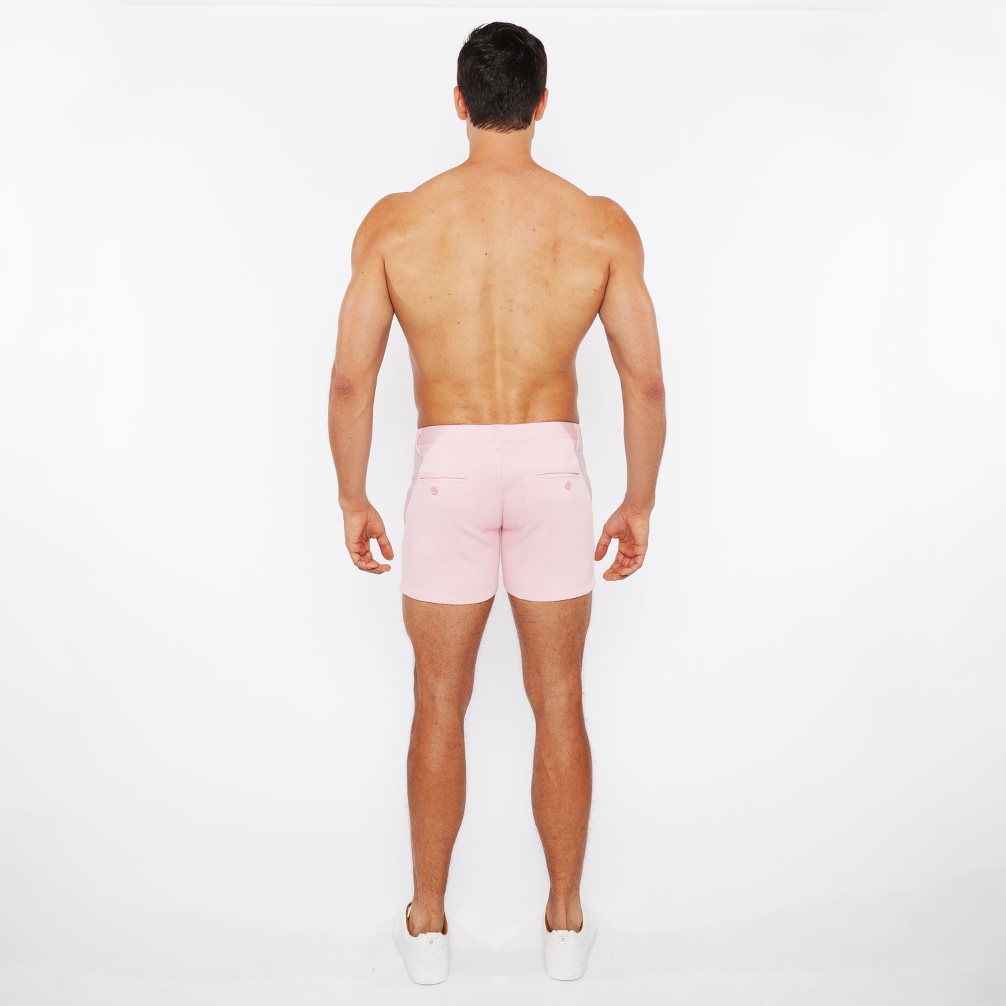 St33le Stretch Knit Pink Chino Shorts