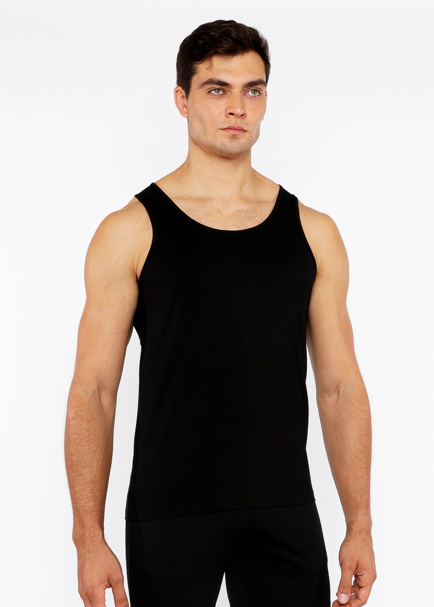 St33le Laser Cut Circular Spine Tank Tops