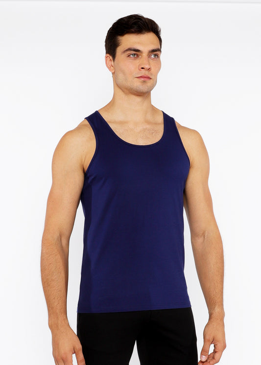 St33le Laser Cut Circular Spine Tank Tops