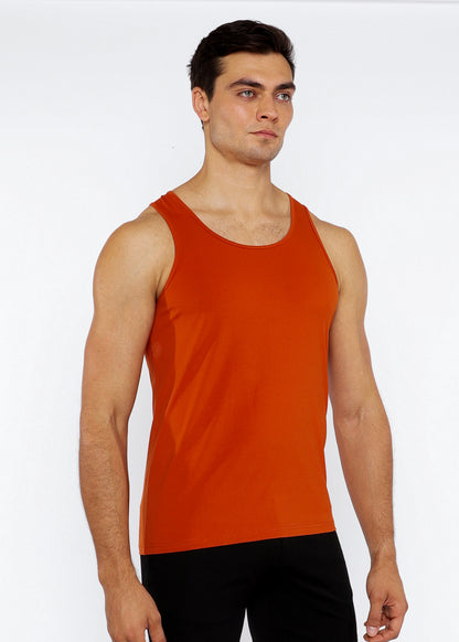 St33le Laser Cut Circular Spine Tank Tops