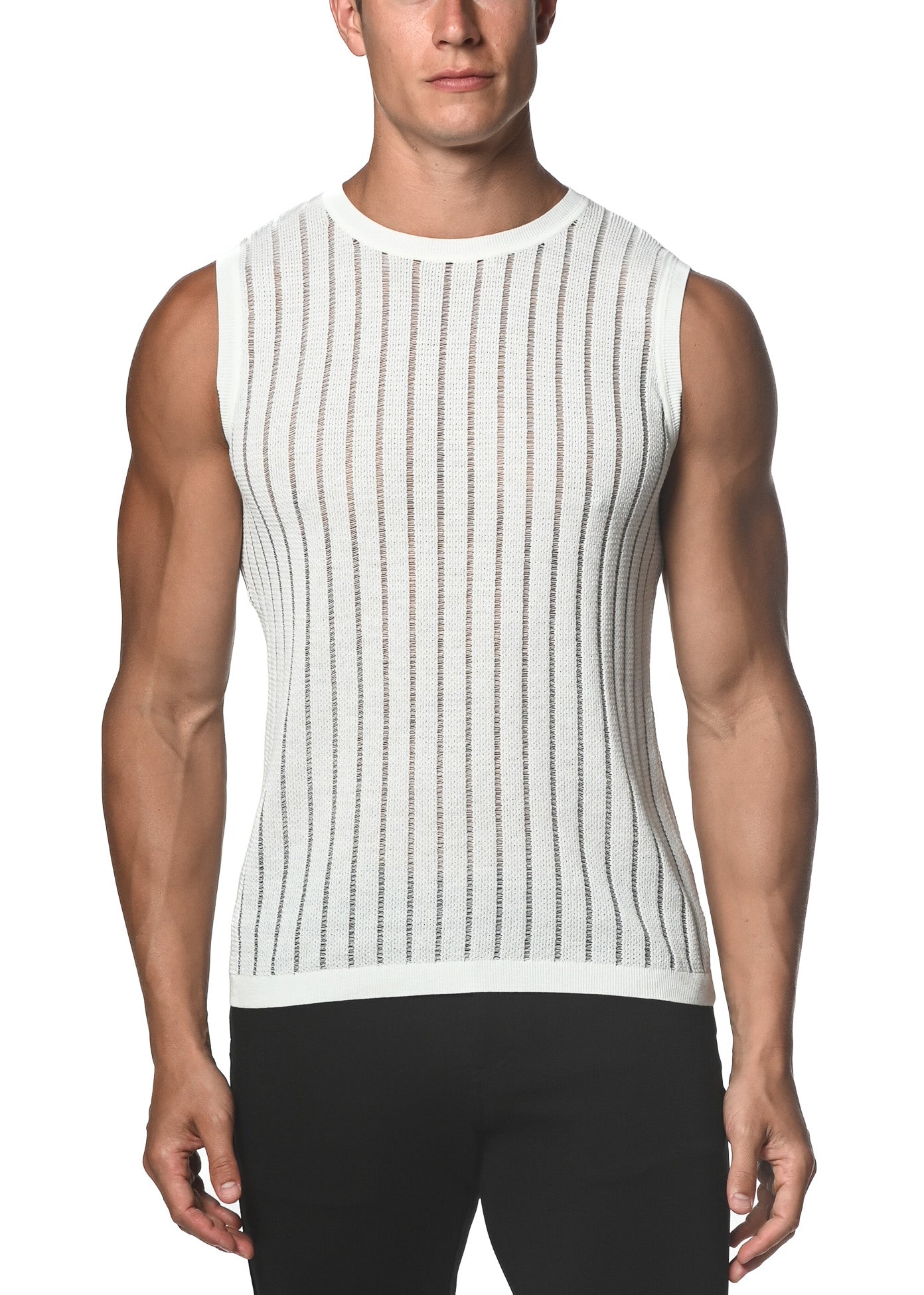 St33le Textured Knitted Vest