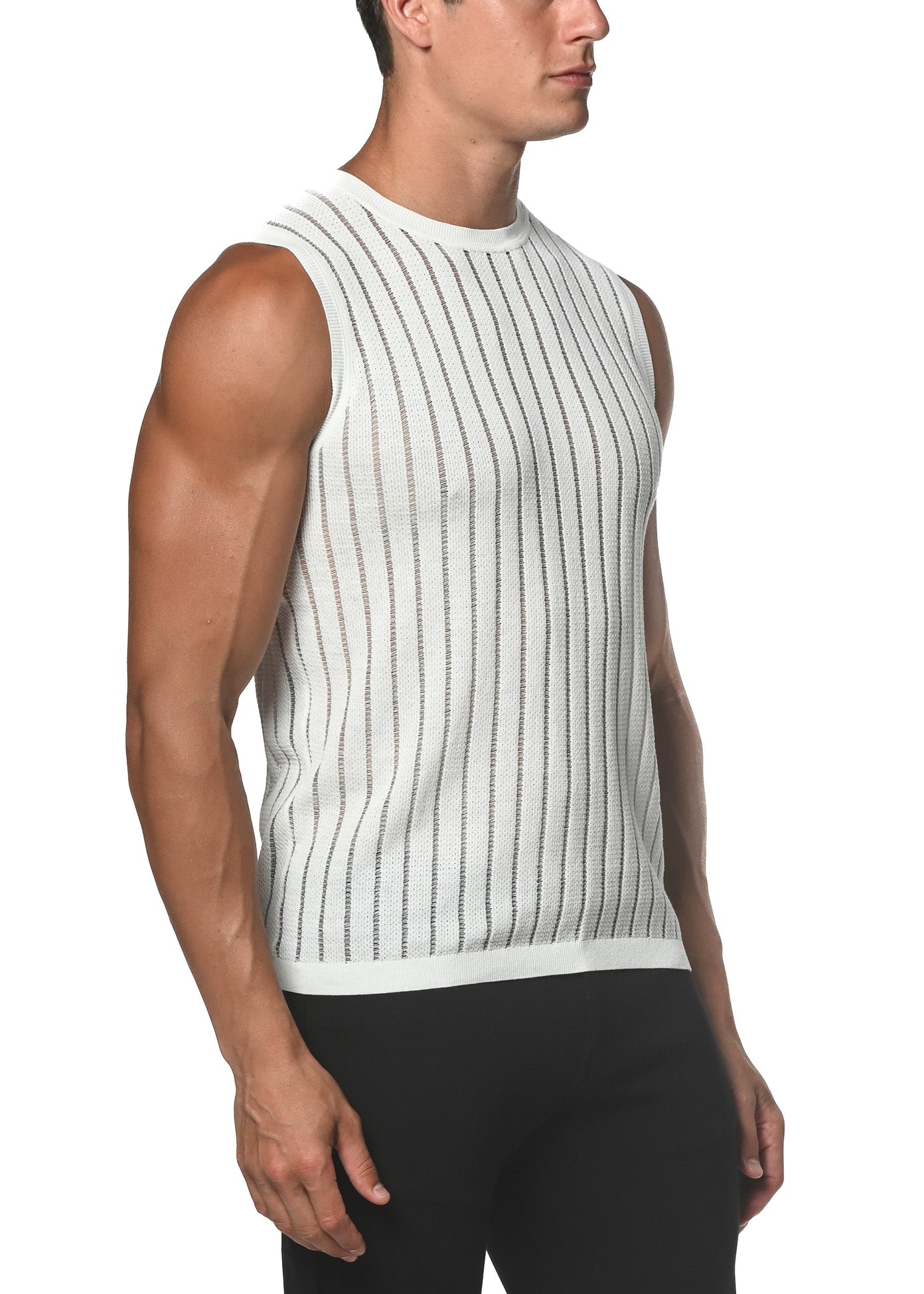 St33le Textured Knitted Vest