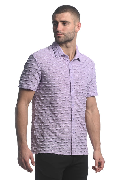 St33le Lavender Vertical Drops Gossamer Shirt