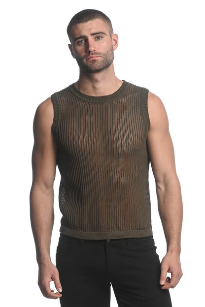 St33le Vertical Stripe Knitted Vest