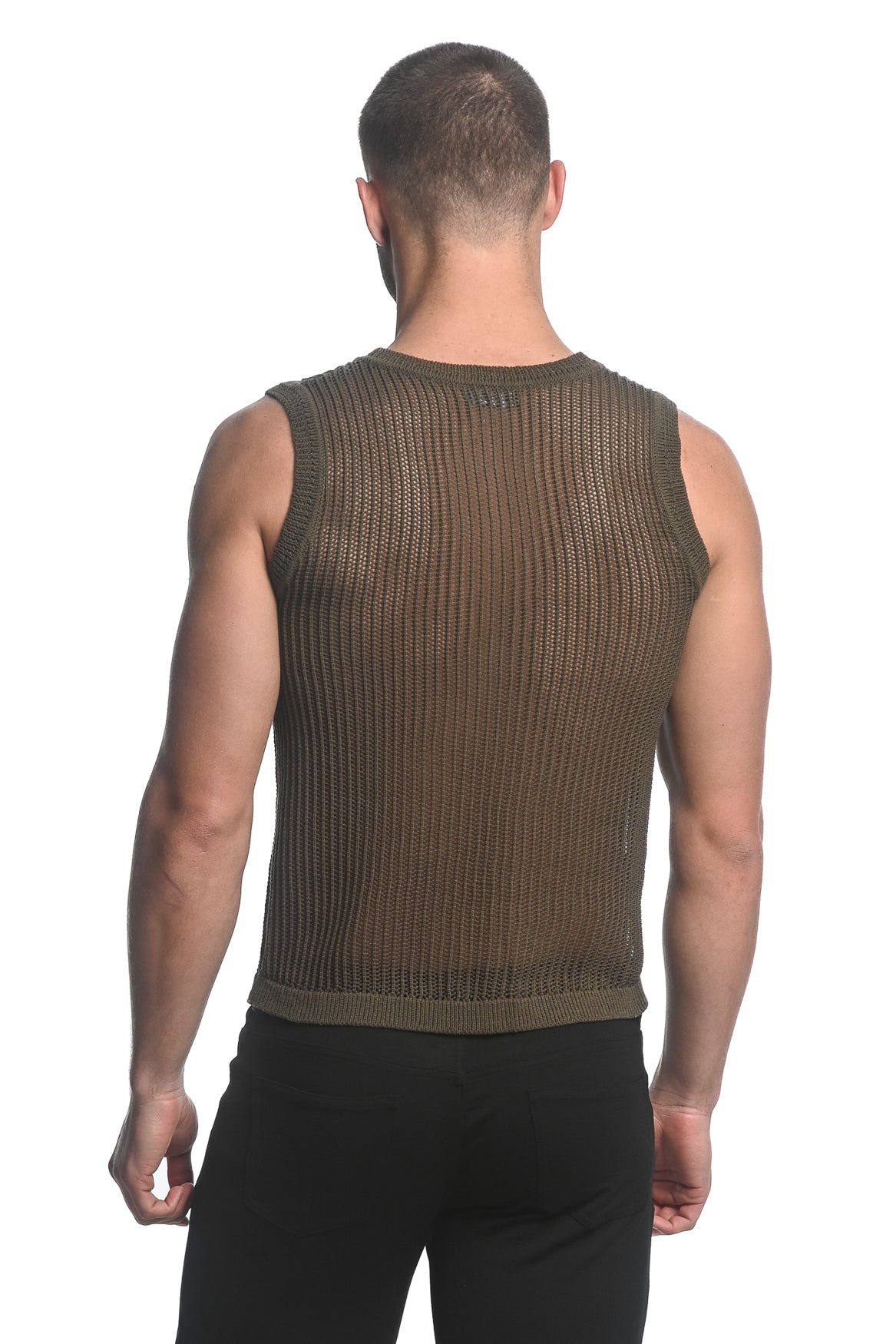 St33le Vertical Stripe Knitted Vest