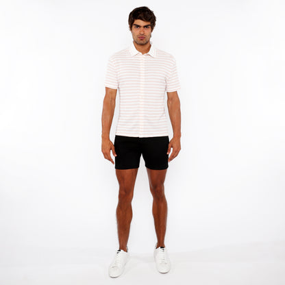 St33le Parfait/White Stretch Knit Shirt