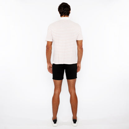 St33le Parfait/White Stretch Knit Shirt