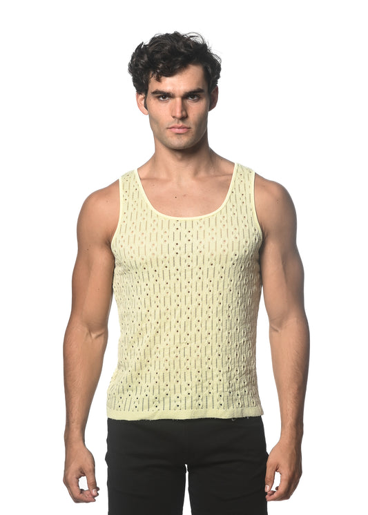 St33le Dash Dot Knit Tanks