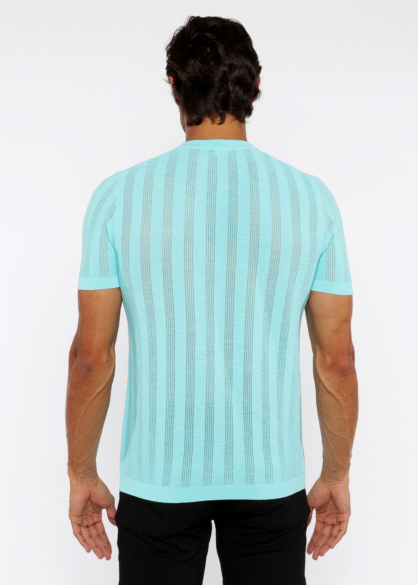 St33le Ocean Textured Knitted Crew Tee