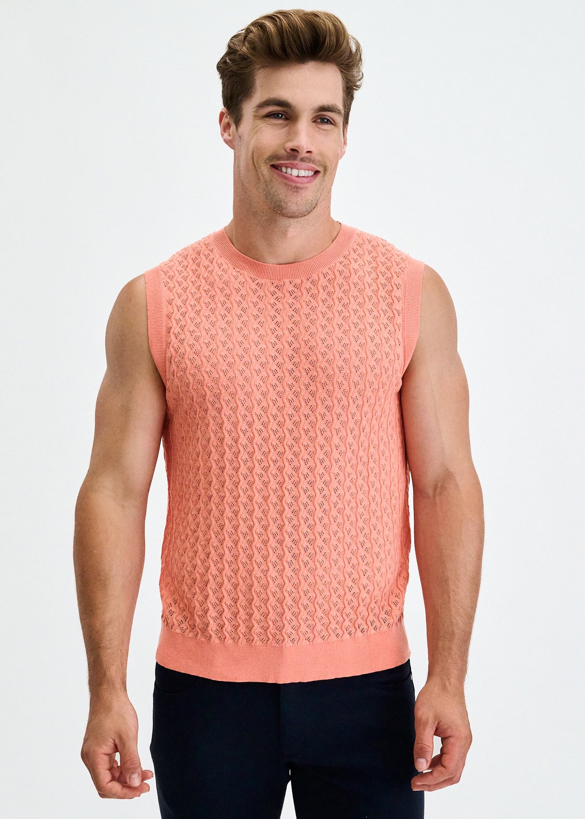 St33le Popsicle Vertical Waves Knit Vest