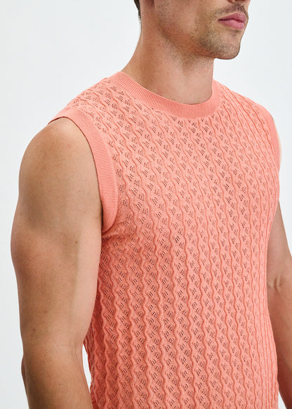 St33le Popsicle Vertical Waves Knit Vest