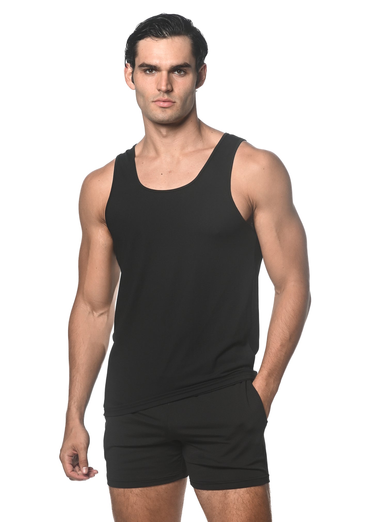 St33le Textured Mesh Performance Tanks