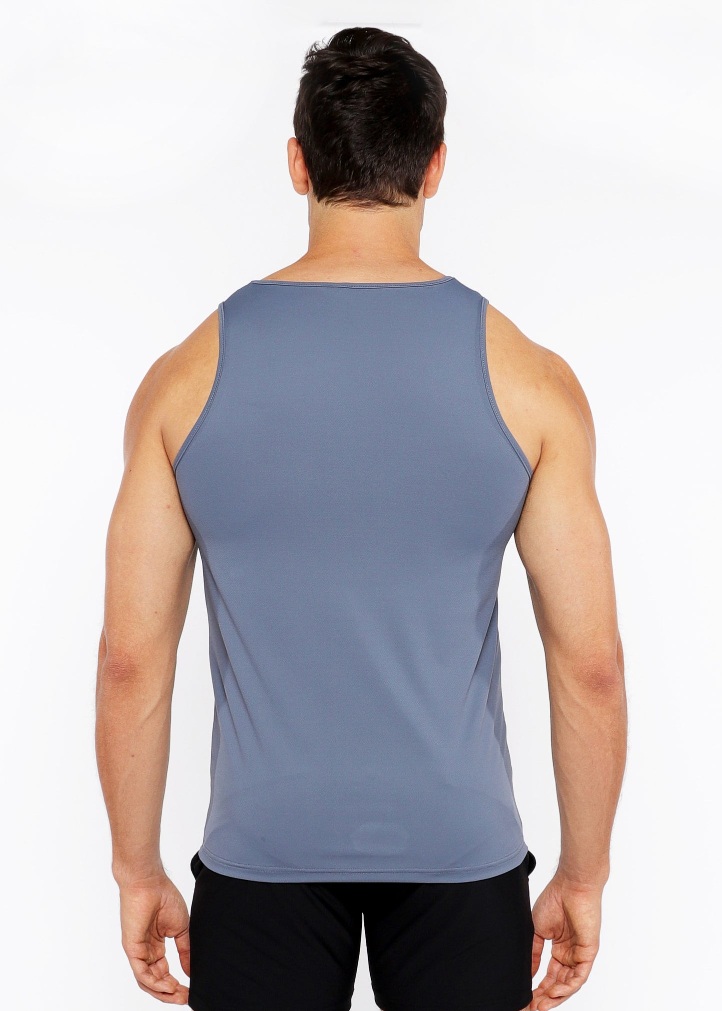 St33le Slate Textured Mesh Performance Tank Top
