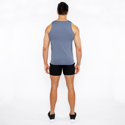 St33le Slate Textured Mesh Performance Tank Top