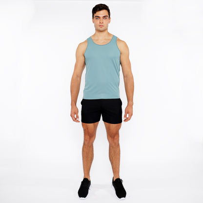 St33le Seaweed Textured Mesh Performance Tank Top
