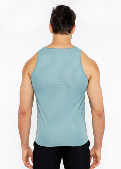 St33le Seaweed Textured Mesh Performance Tank Top