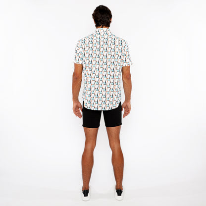 St33le Stalk/Ochre 3D Box Knit SS Shirt