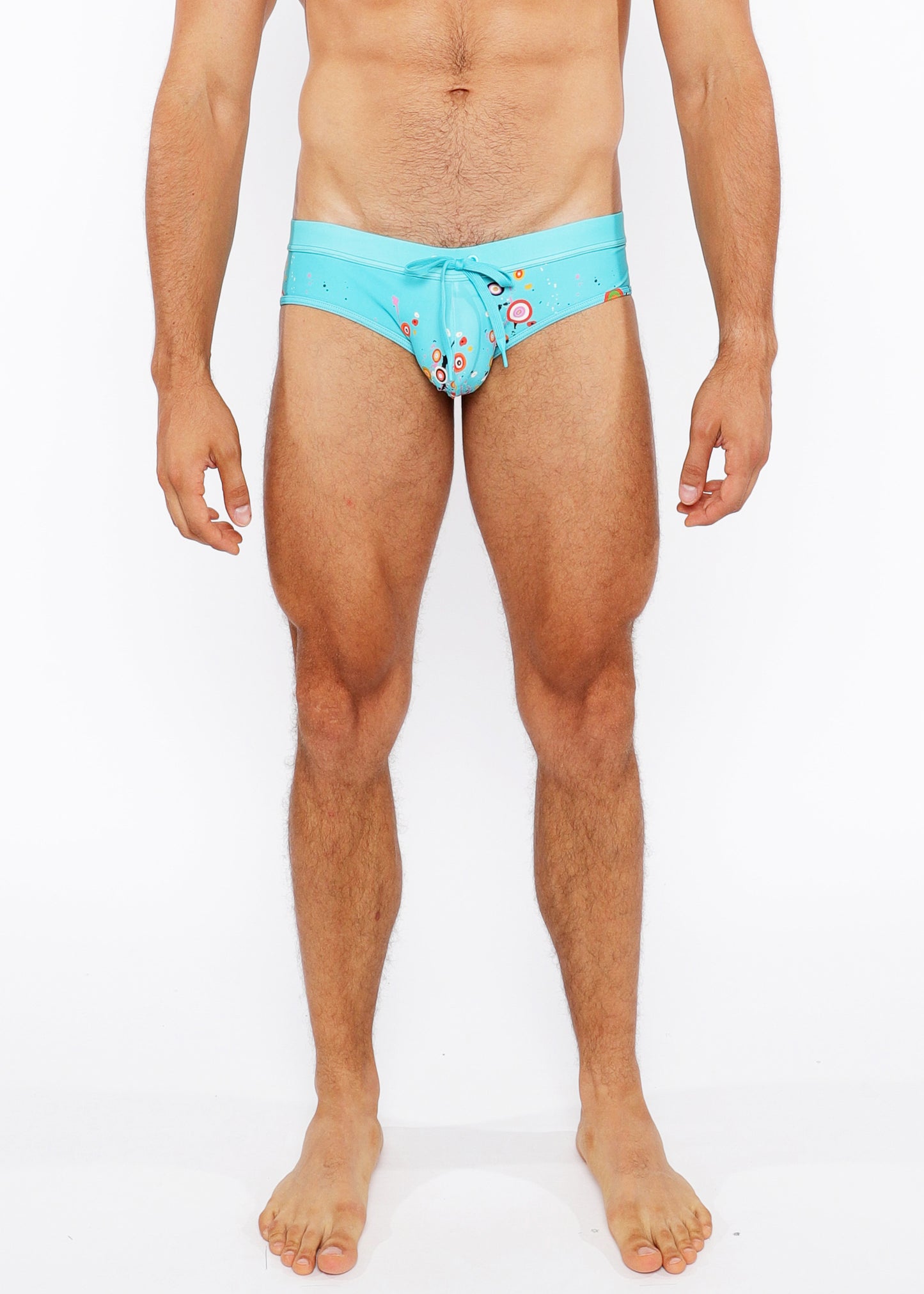 St33le Sky/Multi Circles Printed Swim Brief