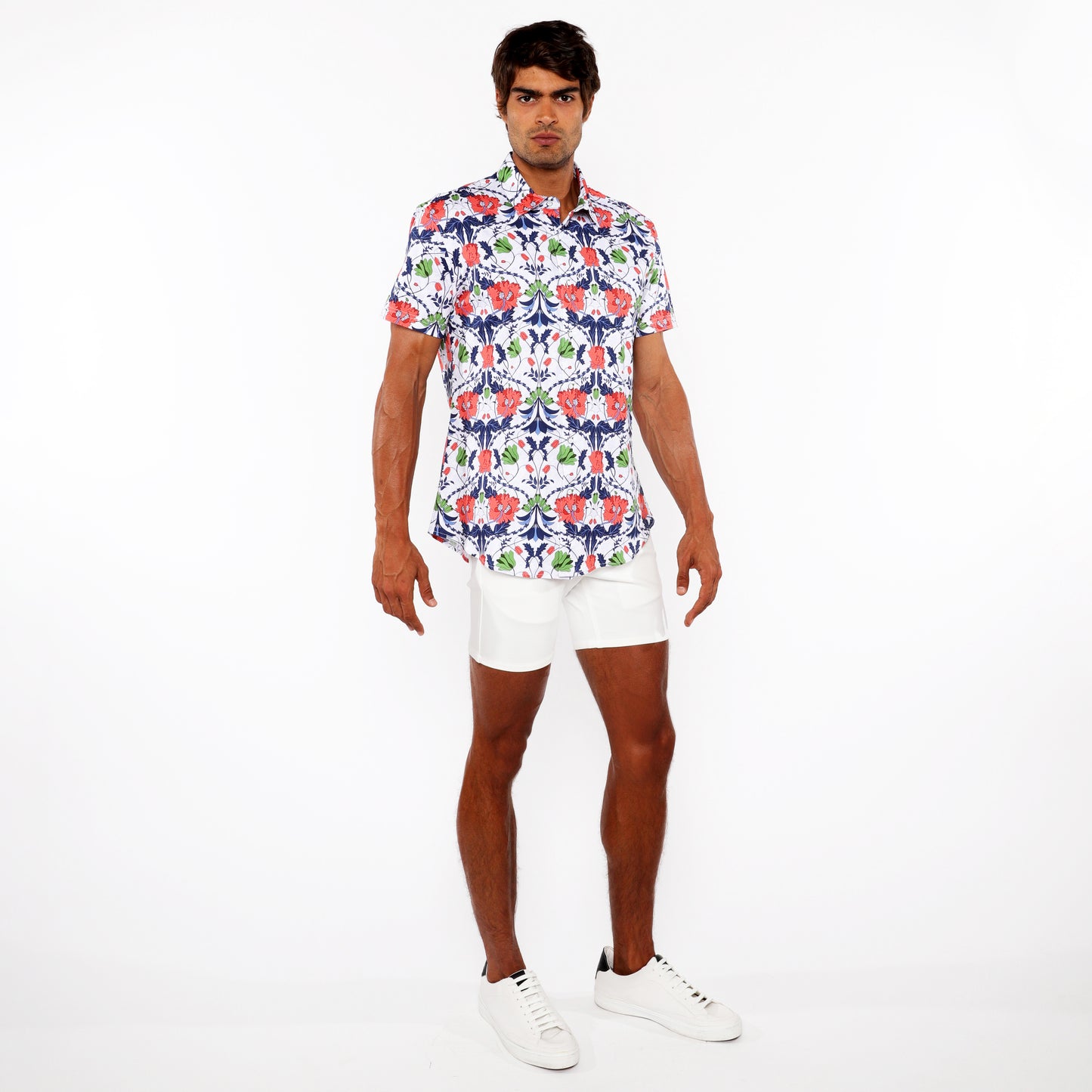 St33le Slate/Sienna Floral Print Jersey Shirt