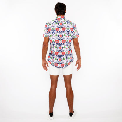 St33le Slate/Sienna Floral Print Jersey Shirt