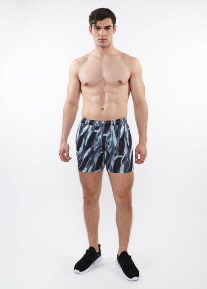 St33le Aloe Brushstrokes Mesh Performance Short