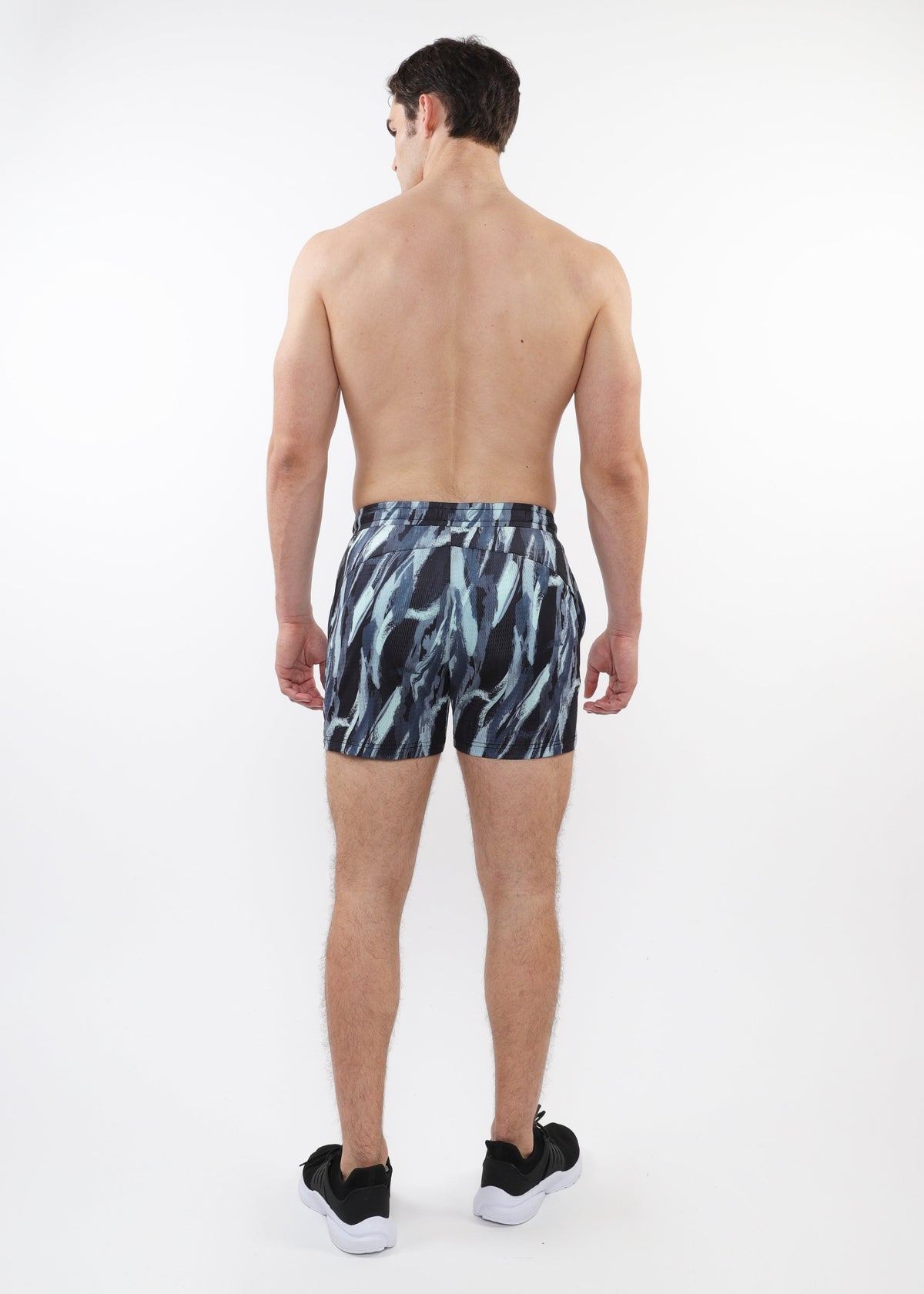 St33le Aloe Brushstrokes Mesh Performance Short
