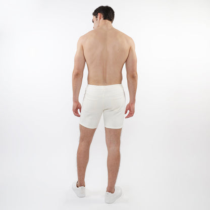 St33le Ecru Parquet 5" Jacquard Knit Short