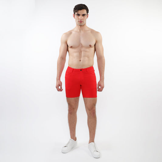 St33le Persimmon Solid 5" Knit Short