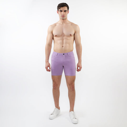 St33le Wisteria Solid 5" Knit Short