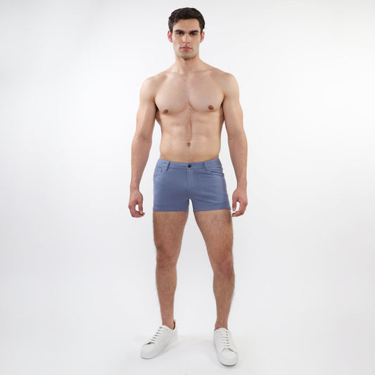 St33le Atlantic Blue 3" Solid Knit Short
